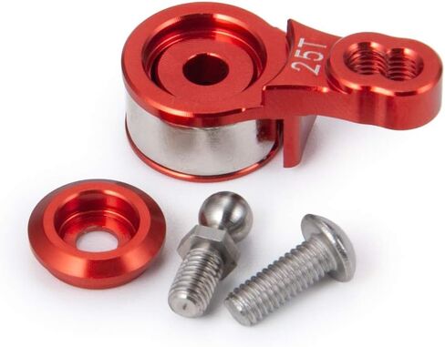 Que-T Aluminum Alloy 25T Steering Servo Arm Horn for 1/10 RC TRX-4 Crawler Car Upgrade (Black) in Saudi Arabia