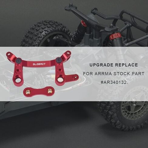 GLOBACT Steering Bellcrank for 1/10 Arrma Senton/Granite/Typhon 4X4, Blue in Kuwait