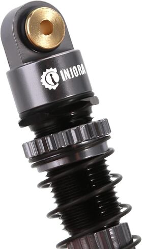 صدمات INJORA 39 مم - مخمد زيت ممتص للصدمات من الألومنيوم قابل للتعديل لـ SCX24 Gladiator C10 JLU Deadbolt B17 Axial 1/24 RC أجزاء ترقية السيارة الزاحفة (أسود وأحمر) in Kuwait