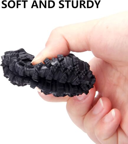 4 قطع من Mriuuod 1.0 إطارات مطاطية ناعمة للتضاريس الطينية لـ 1/18 TRX4M محوري SCX24 Gladiator Bronco C10 JLU Deadbolt FCX24 AX24 1/24 أجزاء ترقية 62 × 20.5 مم/2.44 × 0.81 بوصة in Kuwait