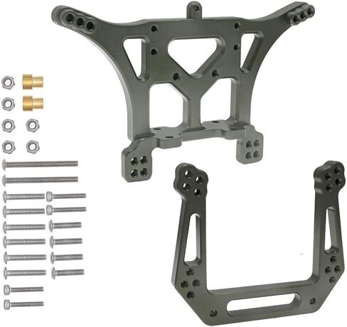 مجموعة برج الصدمات الأمامي والخلفي من الألومنيوم لـ 1/10 Traxxas Slash 2WD Stampede Rustler VXL RC قطع غيار ترقية السيارات 3638 3639 in Kuwait