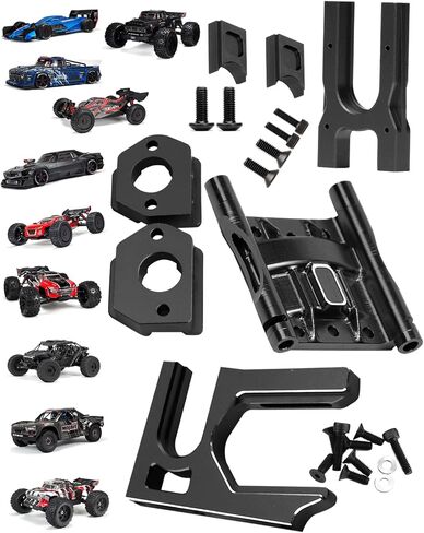 Center Differential Mount & Cover & Motor Mount Upgrades Part for 1/8 Kraton/Notorious/Outcast/Talion/Typhon,1/7 Felony/Infraction/Fireteam/Mojave/Limitless,Red in Kuwait