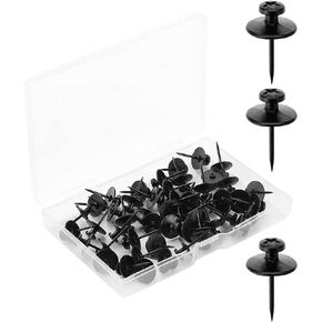 Mr. Pen- Double Headed Picture Hanging Nails, 50 Pack, Black, Picture Nails, Tacks for Wall Hangings, Wall Pins for Hanging, Wall Nails for Hanging, Thumb Tacks for Wall Hanging, Picture Hangers
