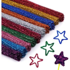 Cuttte Pipe Cleaners Craft Supplies - 300pcs Dark Green Pipe Cleaners Chenille Stems for Craft Kids DIY Art Supplies (6 mm x 12 inch)