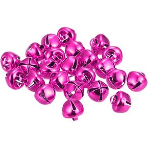 uxcell Jingle Bells, 1"(25mm) 80pcs Small Bells for Crafts DIY Christmas, Holiday Decoration, Musical Party, Home, Festival, Wedding, Purple