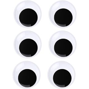 5.9 Inches Giant Wiggle Eyes with Self Adhesive, Black White Googly Eyes for DIY Crafts Christmas Tree Decoration