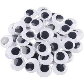 DECORA 20mm 500pc Round Wiggle Googly Eyes with Self-Adhesive in Kuwait