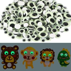 UPINS 300Pcs Glow in Dark Googly Eyes Self Adhesive for Halloween Crafts in Saudi Arabia