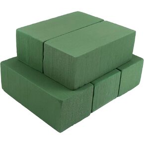 KIMOBER Wet Floral Foam Bricks,Green Foam Blocks for Flower Arrangement, Wedding,Party Decoration, Pack of 10