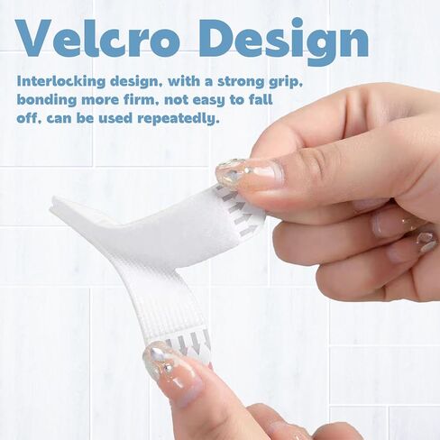 24 Pairs Picture Hanging Strips Heavy Duty, Picture Hanging Kit Without Nails, Picture Hanger Damage Free, No Damage Removable Hook Tape, Picture mounting Strips for Hanging Frames, Posters in Kuwait