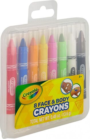Crayola Face & Body Paint Crayons for Kids and Costumes, Washable Body Paint Markers Pack of 8 Classic Colors in Kuwait