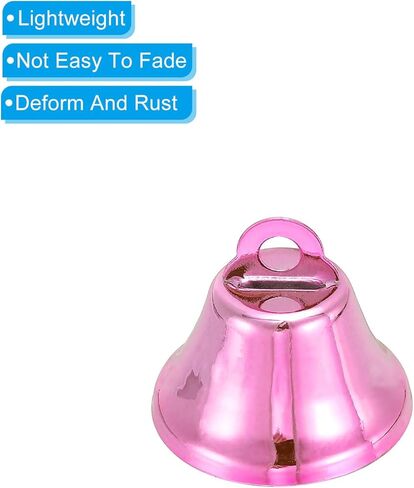 PATIKIL Mini Craft Bells, 50 Pcs Jingle Bells 1" Metal Hanging Bells for DIY Party Wedding Home Decoration Christmas, Green in Kuwait