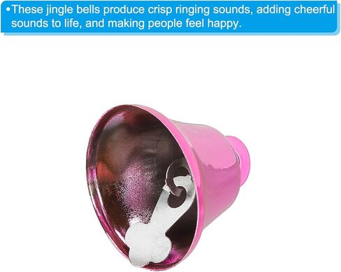 PATIKIL Mini Craft Bells, 50 Pcs Jingle Bells 1" Metal Hanging Bells for DIY Party Wedding Home Decoration Christmas, Green in Kuwait