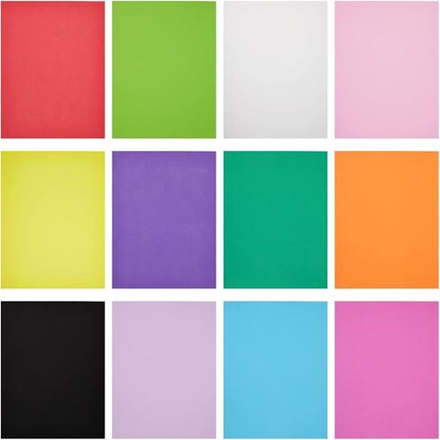 48 Pack Multicolored 2mm EVA Foam Paper Sheets for DIY Cosplay, Costumes, Arts and Crafts Projects (9x12 in) in Saudi Arabia