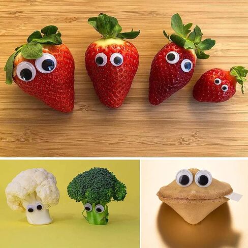 450Pcs Black Wiggle Googly Eyes with Self-Adhesive, 6mm 8mm 10mm 12mm Mixed Packaging,3 Years and up in Kuwait