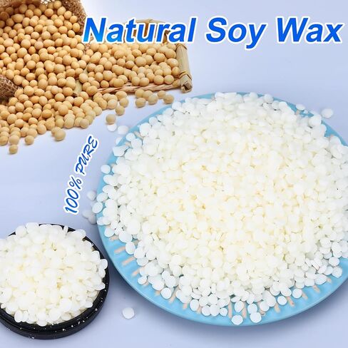 مجموعة صنع الشموع SAEUYVB للبالغين - مجموعة كاملة من لوازم صنع الشموع - مجموعة شموع الصويا - مجموعة صنع شموع الصويا المعطرة للمبتدئين - ديكور مثالي للحياة العائلية in Kuwait