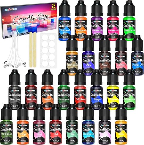 FansArriche Candle Dye - 18 Colors Liquid Oil-Based Dye for Candle Wax in Saudi Arabia