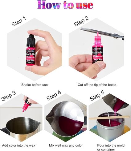FansArriche Candle Dye - 18 Colors Liquid Oil-Based Dye for Candle Wax in Saudi Arabia