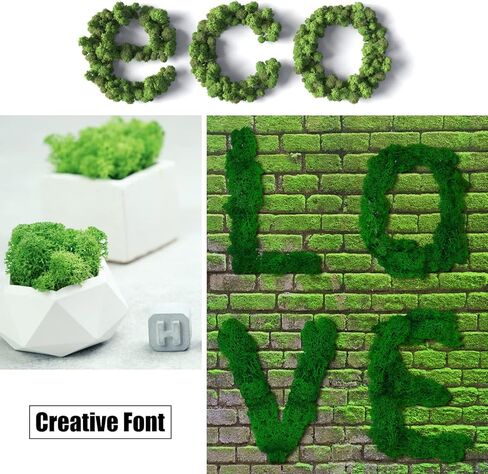 CCINEE Moss Preserved, 4 OZ Fake Green Reindeer Moss for Potted Plants for Craft Arts Floral Wall Decor Wedding Centerpieces Fairy Garden Artificial Terrariums Decoration for Christmas(Chartreuse) in Kuwait