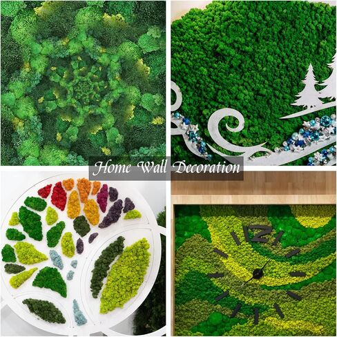 CCINEE Moss Preserved, 4 OZ Fake Green Reindeer Moss for Potted Plants for Craft Arts Floral Wall Decor Wedding Centerpieces Fairy Garden Artificial Terrariums Decoration for Christmas(Chartreuse) in Kuwait
