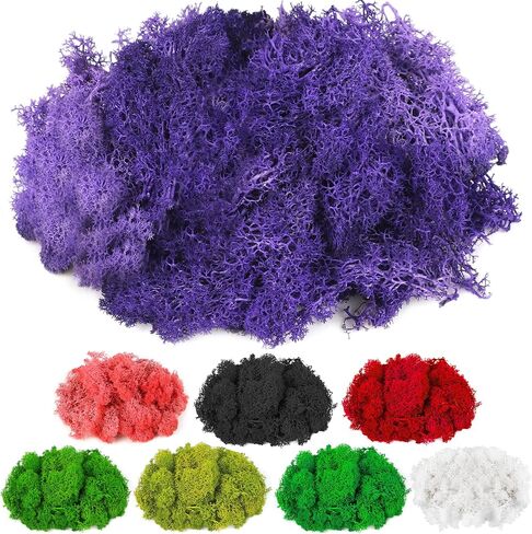 CCINEE Moss Preserved, 4 OZ Fake Green Reindeer Moss for Potted Plants for Craft Arts Floral Wall Decor Wedding Centerpieces Fairy Garden Artificial Terrariums Decoration for Christmas(Chartreuse) in Kuwait