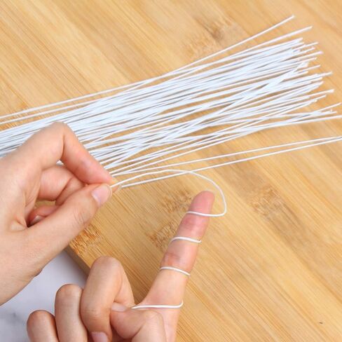DECORA 18 Gauge White Floral Stem Wire 16 inch,50/Package in Saudi Arabia
