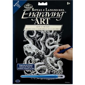 Royal and Langnickel Glow in Dark Engraving Art, Crocodile