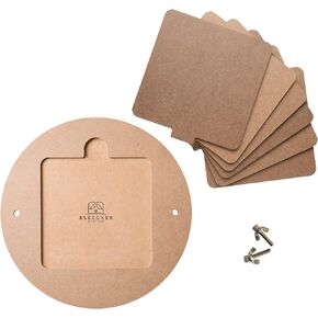 Bat System for Potter’s Wheel, 12" Round Outer Bat with Set of Six 7" Square Inner Bats, Bat Adapter with Removable Inserts for Throwing Pottery, for Potters and Clay Artists in Saudi Arabia