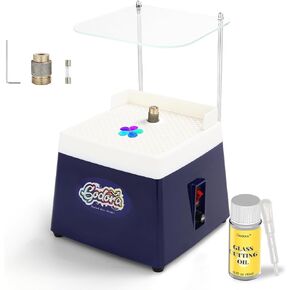 مطحنة الزجاج الملون وزيت قطع الزجاج، مجموعة صغيرة من الزجاج الملون مع لقم مطحنة 5/8 بوصة و1 بوصة، تستخدم على نطاق واسع لفنون معالجة الزجاج والديكور in Kuwait