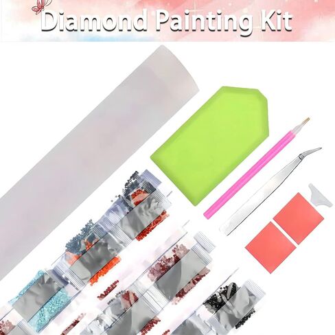 Diamond Painting Kits for Adults, Square Diamond Painting DIY 5D Full Drill Art Perfect for Relaxation and Home Wall Decor (12x16inch) in Saudi Arabia