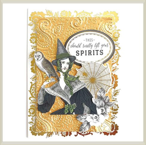 انا جريفين مجموعة صنع بطاقات الساحرة - مجموعة صنع بطاقات معايدة يدوية الصنع بطابع ساحرة الهالوين مع قطع مصبوبة وملصقات المشاعر وطبقات بطاقات وحشوات وأوراق تخزين - مشاريع حرفية للبالغين والاطفال in Kuwait