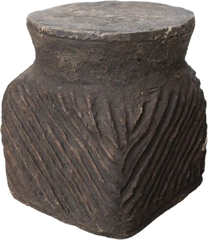 مقعد مصنوع يدويًا من الورق التعاوني الإبداعي، طاولات أثاث باللون الأسود المتعثرة، مقاس 13 بوصة طول × 13 بوصة عرض × 16 بوصة ارتفاع in Kuwait