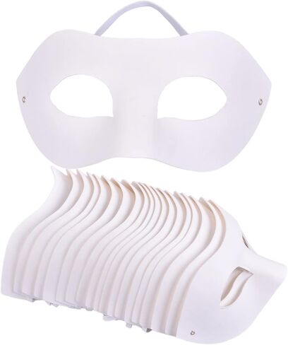 Paper Mache Art Masks DIY Blank Masks Paintable White Masquerade Mask in Saudi Arabia
