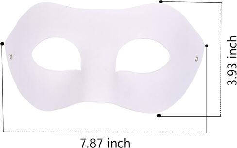Paper Mache Art Masks DIY Blank Masks Paintable White Masquerade Mask in Saudi Arabia