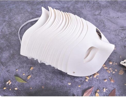 Paper Mache Art Masks DIY Blank Masks Paintable White Masquerade Mask in Saudi Arabia