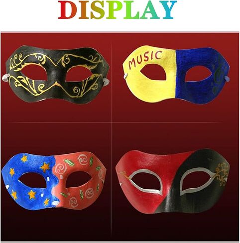 Paper Mache Art Masks DIY Blank Masks Paintable White Masquerade Mask in Saudi Arabia