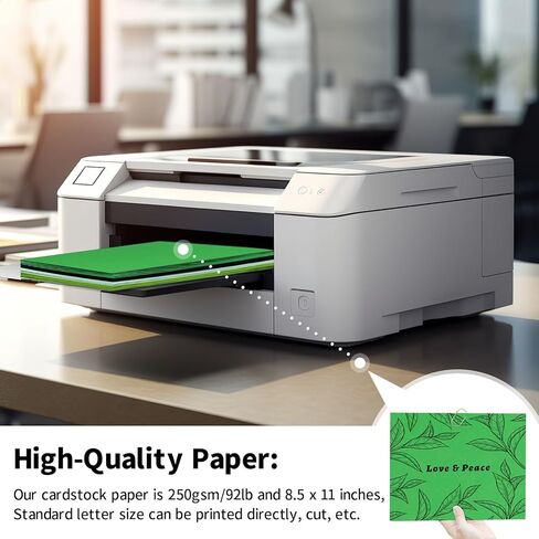 Wpxmer 60 Pack Green Cardstock 8.5 x 11 inches Green Construction Paper, Thick Paper Cover Card Stock for DIY Crafts Supplies in Kuwait