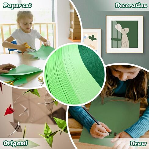 Wpxmer 60 Pack Green Cardstock 8.5 x 11 inches Green Construction Paper, Thick Paper Cover Card Stock for DIY Crafts Supplies in Kuwait