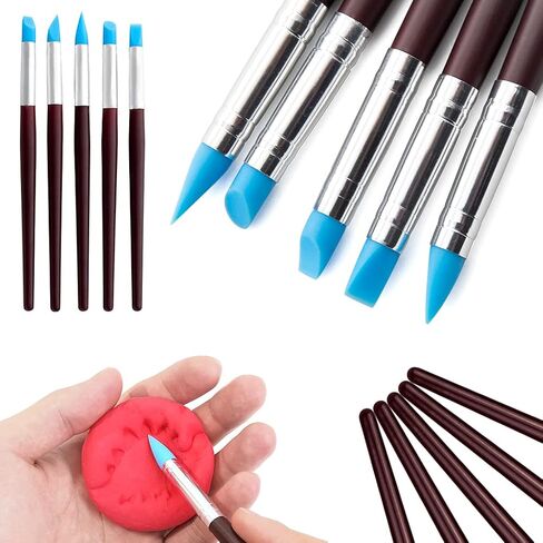 Clay Tools,19 PCS DIY Sculpting Set Ceramics Polymer Clay kit for Pottery Modeling, Carving,Smoothing & Measuring for Beginner in Kuwait