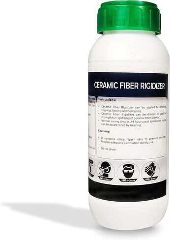 REFRATECH 2 قطعة Rigidizer لطلاء ألياف السيراميك، تصنيف 2300F، طلاء سطح عازل مقاوم للحريق لألواح بطانية ألياف السيراميك الصوف - 32 أونصة Rigidizer in Saudi Arabia