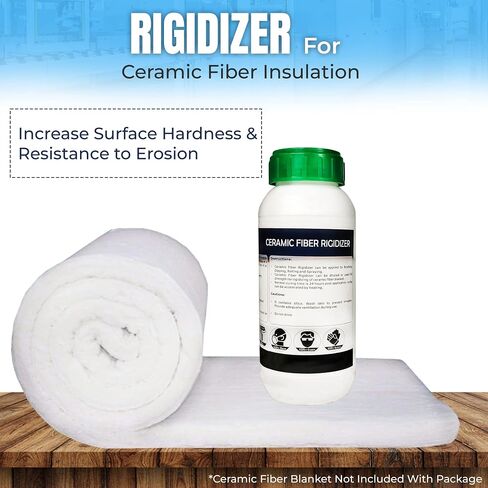 REFRATECH 2 قطعة Rigidizer لطلاء ألياف السيراميك، تصنيف 2300F، طلاء سطح عازل مقاوم للحريق لألواح بطانية ألياف السيراميك الصوف - 32 أونصة Rigidizer in Saudi Arabia