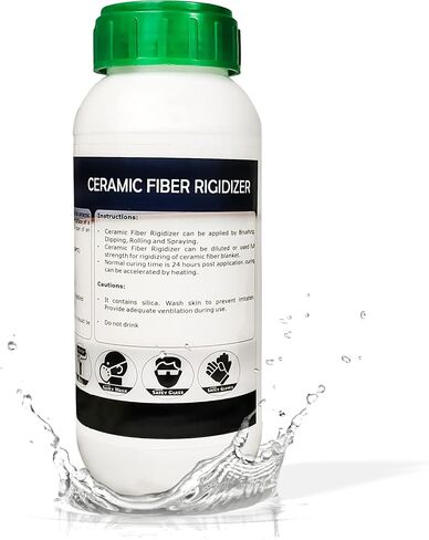 REFRATECH 2 قطعة Rigidizer لطلاء ألياف السيراميك، تصنيف 2300F، طلاء سطح عازل مقاوم للحريق لألواح بطانية ألياف السيراميك الصوف - 32 أونصة Rigidizer in Saudi Arabia