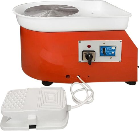 عجلة الفخار VEVOR، آلة تشكيل عجلة السيراميك 11 بوصة، مقبض سرعة 0-300 دورة في الدقيقة قابل للتعديل والتحكم في دواسة القدم، ABS قابل للفصل حوض النحت أداة مجموعة ملحقات المئزر للعمل الفني الحرفية DIY 350W in Kuwait