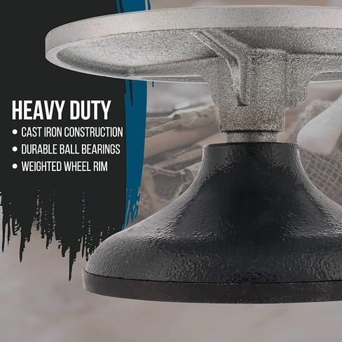 US Art Supply® 7" Diameter Sculpting Wheel- Heavy Duty All Metal Construction & Turntable with Ball Bearings in Saudi Arabia