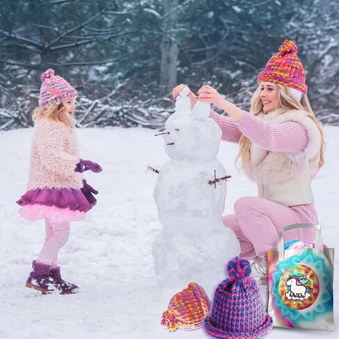 Weaving Loom Kit, Knitting for Beginners, Make Your Own Knitting Hat & Tie Dye Tote Bag, Weaving Round Loom for Kids, Crafts for Girls 8-12, Christmas Crafts for Teens, Teen Christmas Gifts in Kuwait