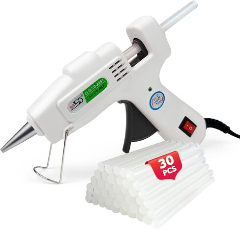 Hot Glue Gun Kit with 30 Glue Sticks, Fast Preheating Hot Melt, High Temp for School Crafts DIY Arts and Quick Home Repairs (20w) in Kuwait