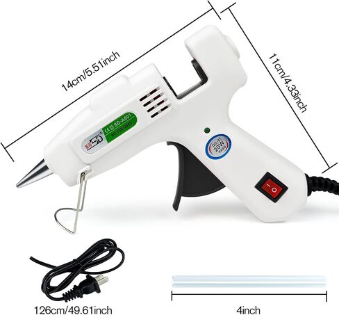 Hot Glue Gun Kit with 30 Glue Sticks, Fast Preheating Hot Melt, High Temp for School Crafts DIY Arts and Quick Home Repairs (20w) in Kuwait