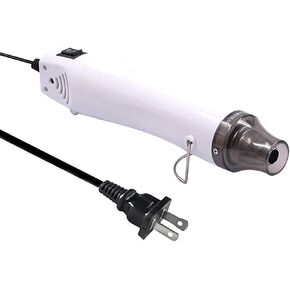 New Heat Gun,mofa Hot Air Gun Tools Shrink Gun with Stand For DIY Embossing And Drying Paint Multi-Purpose Electric Heating Nozzle Heat Gun For Epoxy Resin300W 110V (Purple,White)