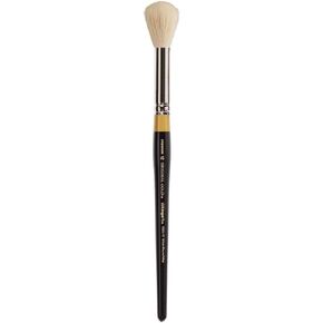 KINGART Premium Original Gold 9265-10 ROUND MOP Series Artist Brush, Soft White Natural Hair, Short Handle, for Acrylic and Oil Painting, Size 10