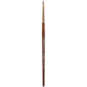 KINGART Premium Finesse 8000-4 ROUND Series Artist Brush, Synthetic Kolinsky Sable Hair, Short Handle, Watercolor and Oil Paints, Size 4 in Kuwait